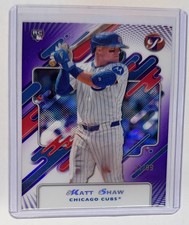 Topps 2025 Pristine Matt Shaw Rookie Serial Numbered /99 #227 Chicago Cubs