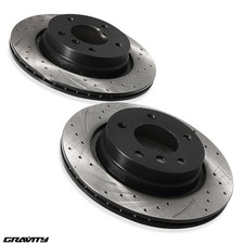REAR DRILLED GROOVED 294MM BRAKE DISCS FOR BMW 3 SERIES E46 323 325 328 97-06