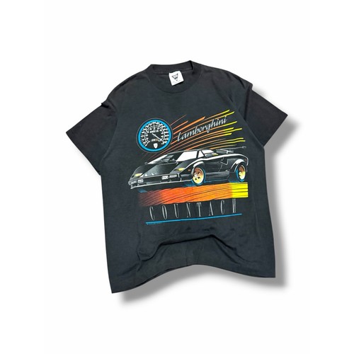 Vintage 90s Lamborghini Countach SSI T-Shirt | Size LARGE