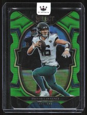 2022 Panini Select Neon Green Prizm Die Cut Trevor Lawrence 159/299 Jacksonville
