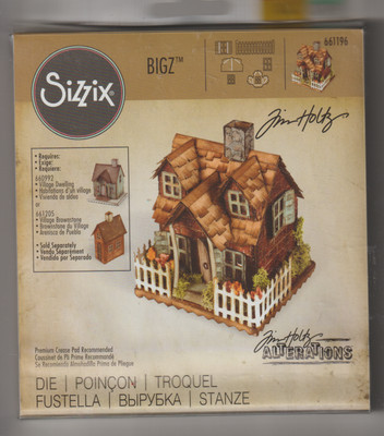 Sizzix BIGZ  Tim Holtz  Village Bungalow 661196 Rare