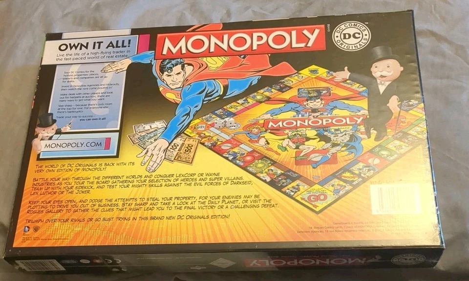 Monopoly D C comics special edition NEW SEALED - Image 2 of 2