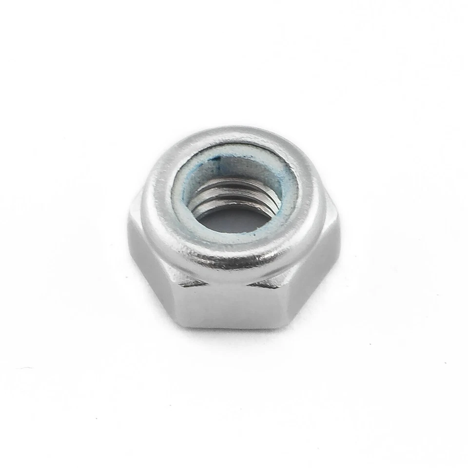 Aluminium Nylock Nut M6 x 1.00mm Silver | Pro-Bolt