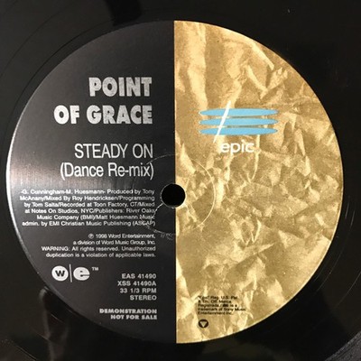 Point Of Grace - Steady On - USA Promo 12'' Vinyl - 1998 - Epic