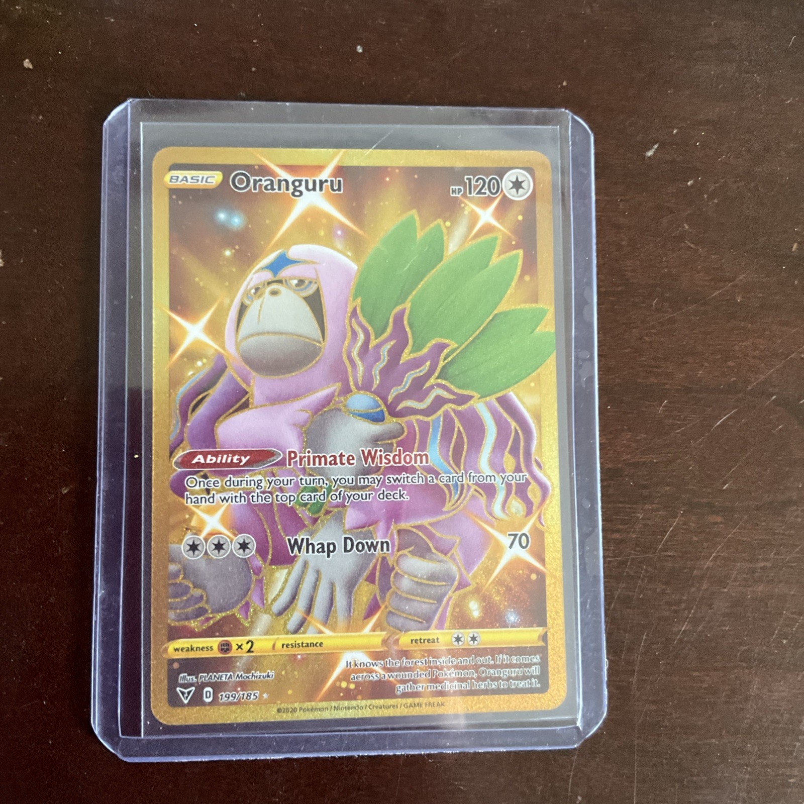 Pokémon Oranguru TCG Vivid Voltage Holo Card 199/185 Secret Rare
