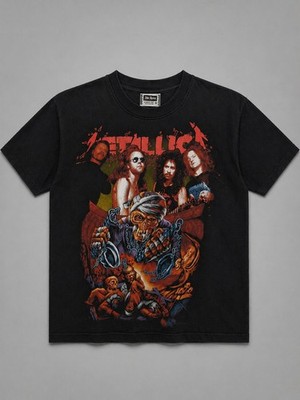 Metallica The Struggle Within T Shirt Mens M Black Band Tee The Roxx