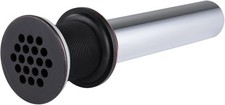 Oil Rubbed Bronze Grid Drain Strainer Assembly Without Overflow For Bathroom