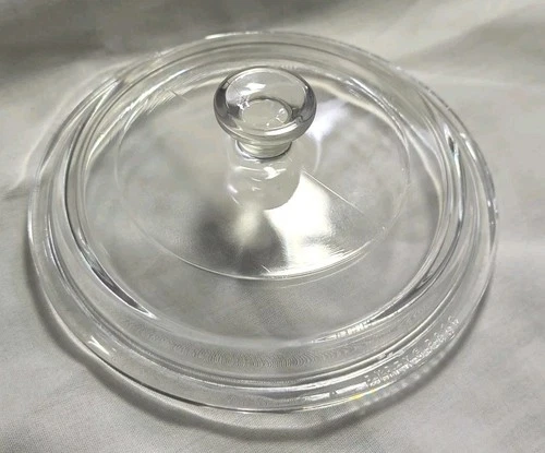Vintage PYREX P-81-C Corning Ware 6" Round Clear Glass Replacement Lid