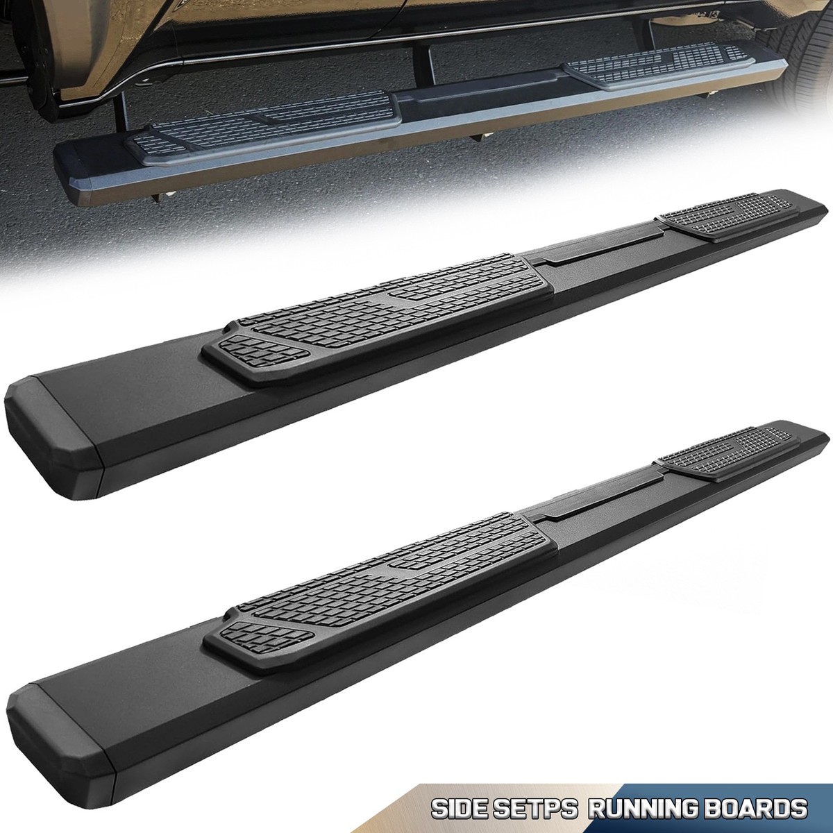 FIT 2025-2026 Toyota 4Runner Black Running Board 5.5