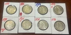 Lot of #8   Silver Morgan Dollars. Winner gets all eight.