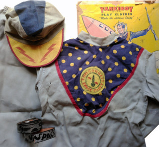 1950s Science Fiction TV SHOW RARE Yankiboy TOM CORBETT Space UNIFORM & HAT