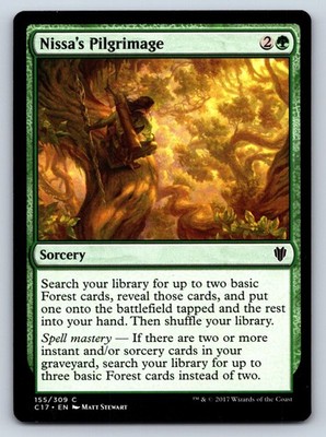 NISSA'S PILGRIMAGE 155 COMMON COMMANDER 2017 MAGIC: THE GATHERING NM