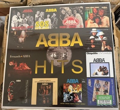ABBA - HITS Lp Limited Cover N. 078/200 Green Vinyl Neu