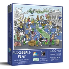 SunsOut Pickleball Play 1000 pc Jigsaw Puzzle
