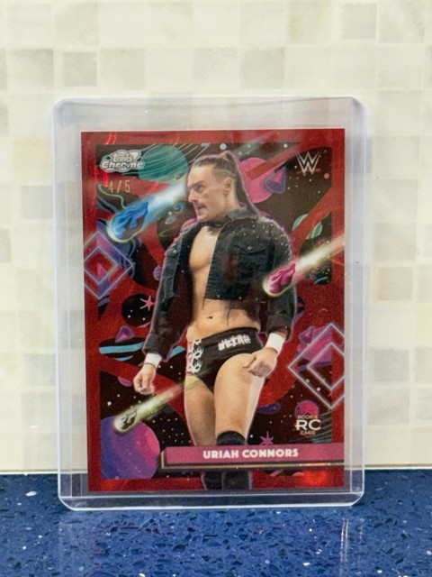 2026 Topps WWE Cosmic Chrome Uriah Connors #58 Red Flare Refractor RC /5