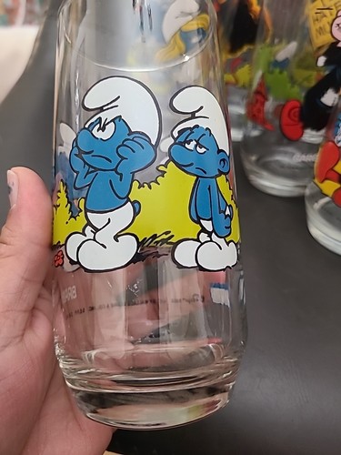 Komplettsatz 8 Schlumpf Sammler Gläser Hardees 1982 - Bild 7 von 20