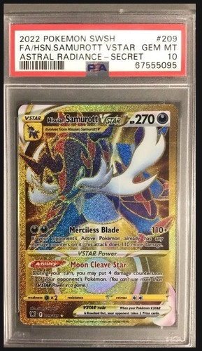 Hisuian Samurott VSTAR graded PSA 10 for sale on eBay