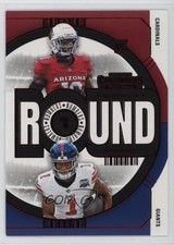 2024 Panini Contenders Round Numbers Red Malik Nabers Marvin Harrison Jr #2 0nr3