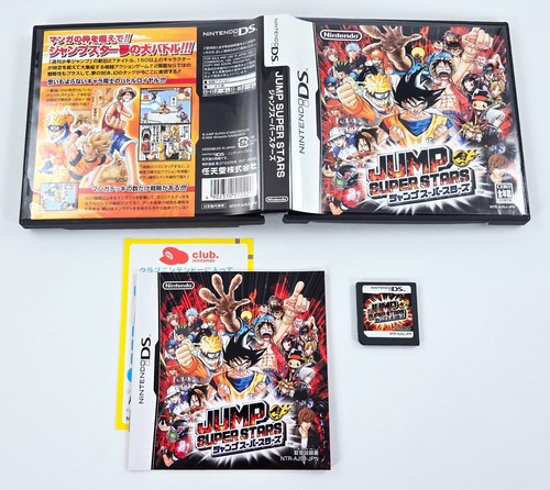 JUMP SUPER STARS COMPLETE CIB 2005 Japan Authentic Nintendo DS Tested Superstars