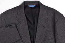 Vintage Pendleton Charcoal Tweed Wool Elbow Pads Blazer Jacket 44 R