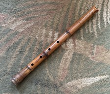 1.7 ANTIQUE JAPANESE MONKS SHAKUHACHI BAMBOO FLUTE TENSEI RESTORED by Perry Yung