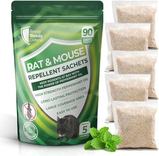 Rat & Mouse Repellent Sachets 5 Pack Effective Mouse Repellent for Home & Outdoo
