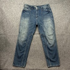 Pilcro The Wanderer Mid Rise Relaxed Jeans Women's Size 32 Medium Wash Denim