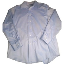 Tommy Hilfiger Athletic Fit Stretch Oxford Dress Shirt Men’s 16 32/33 Light Blue