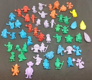 Gros Lot de 55 Figurines Obélix Astérix Monochrome Année 70