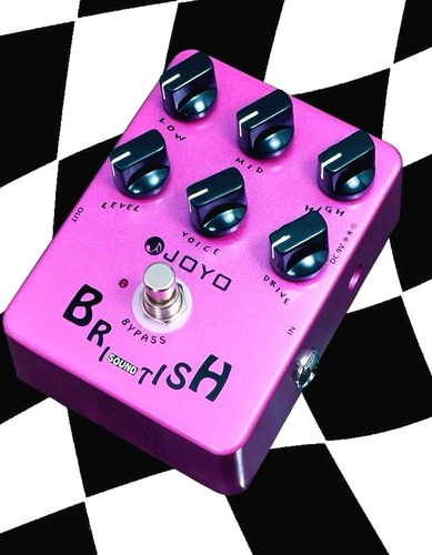Pink JOYO Overdrive British Rock Amp Simulator Guitar Pedal