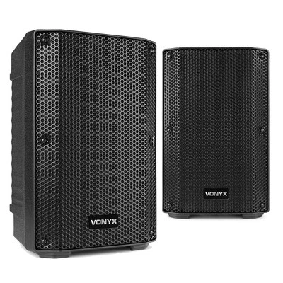 Pair of Vonyx VSA10BT Active PA Speakers with Bluetooth Audio