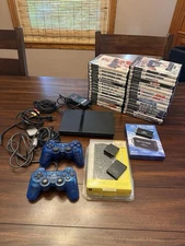 Sony Slim PS2 Console SCPH-79001 + Controllers w/ 30 Games + More Super Bundle!