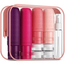 Travel Bottles for Toiletries, TSA Approved Silicone Travel Containers for Toile