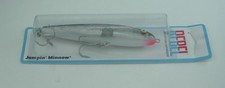 Rebel T2001S Jumpin Minnow Topwater Bait 4.5 inch 1/2 oz Color Silver Black Back