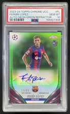 Fermin Lopez Chrome UCL 2023/24 Green /99 Auto