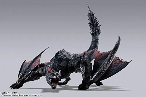 S.H.Monster Arts Monster Hunter World Iceborne Nargacuga Action Figure Bandai - Image 4 of 4