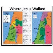 Rose Publishing 33010 Chart Where Jesus Walked Laminated