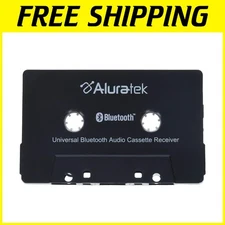 Universal Bluetooth Audio Cassette Adapter with 8 Hours Playtime and USB Charger
