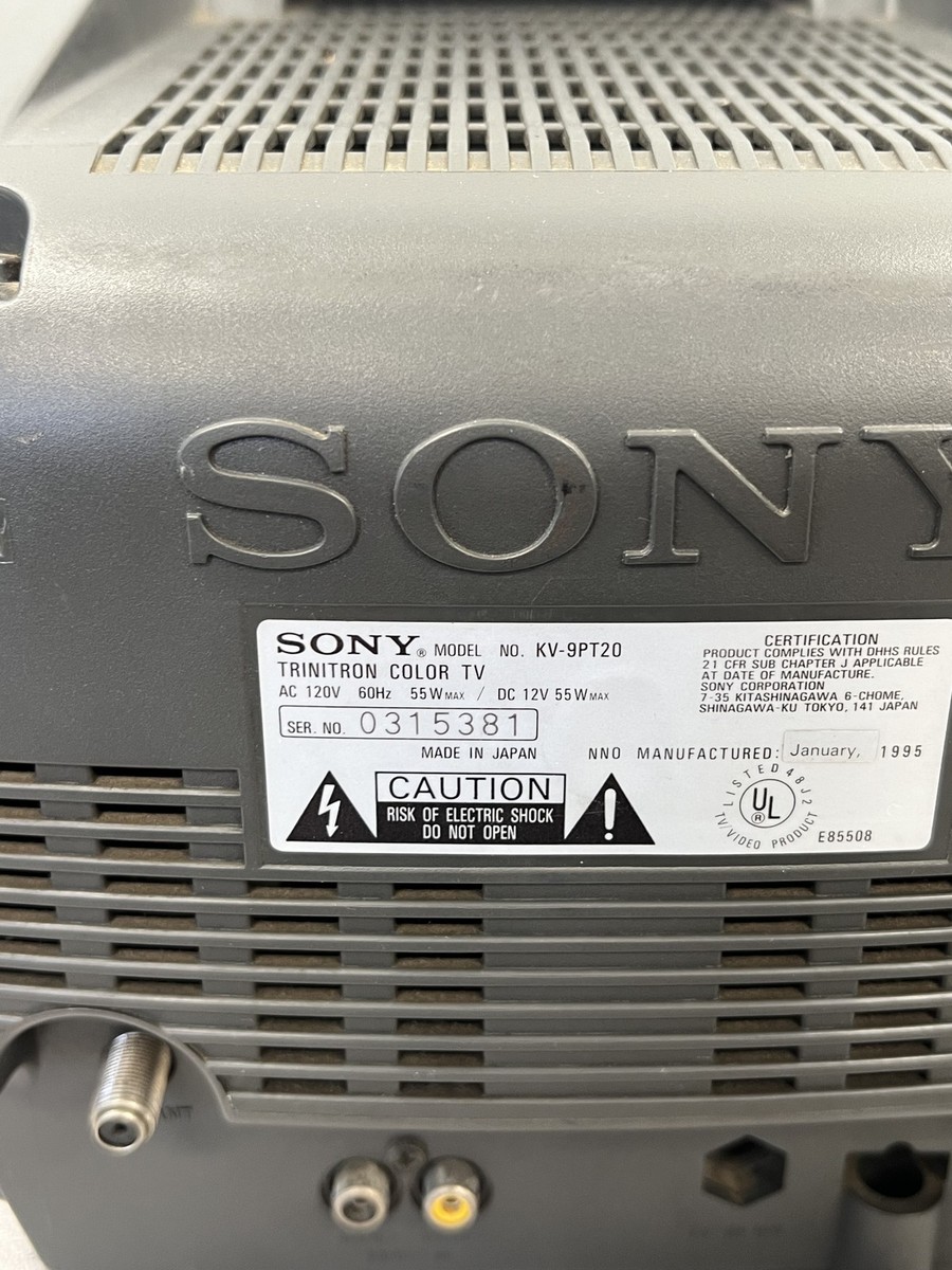 Vintage Sony Trinitron KV-9PT20 9