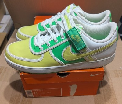 Size 14 - 2007 Mens Nike Vandal Low LE Radiant Green Sonic Yellow 312456 371 (A)