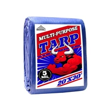 Tarp 20x30 ft 100% Waterproof Uv Resistant High Durability Multipurpose 5mil ...