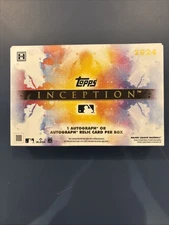 2024 Topps Inception Baseball HOBBY BOX 1 Auto UNSEALED NO PLASTIC WRAP