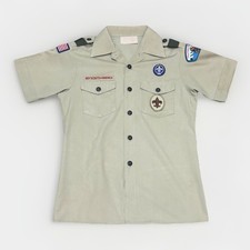 Boy Scouts BSA Sz. Youth Medium Short Sleeve Traditional Uniform Shirt