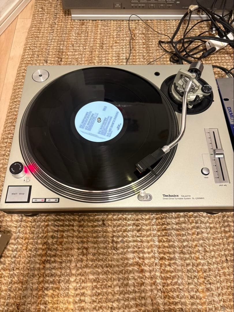 Technics SL-1200MK5 Direct Drive Turntable Silver Tested RPM