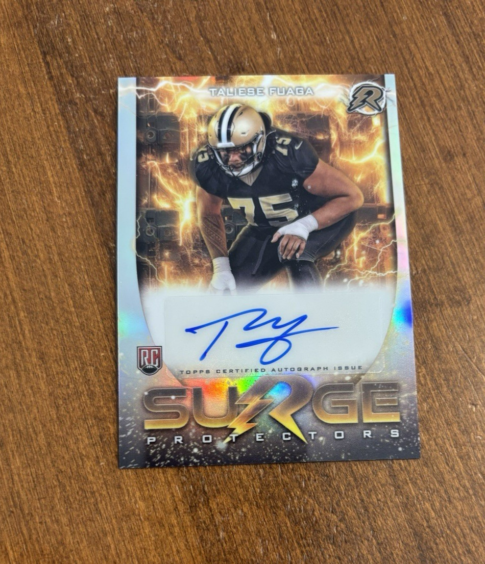 Taliese Fuaga Topps Resurgence Surge Protectors Signatures #SPSTF Base