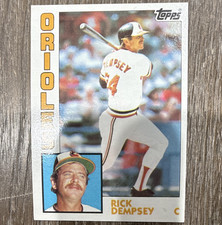 Topps 1984 Rick Dempsey #272 Baltimore Orioles MLB Baseball Card Base Set