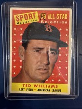 1958 Topps - Sport Magazine '58 All Star Selection Ted Williams #485