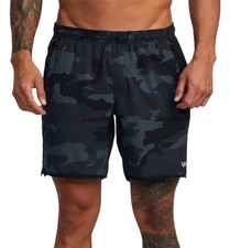 RVCA Yogger Stretch 17" Athletic Shorts - Camouflage - New
