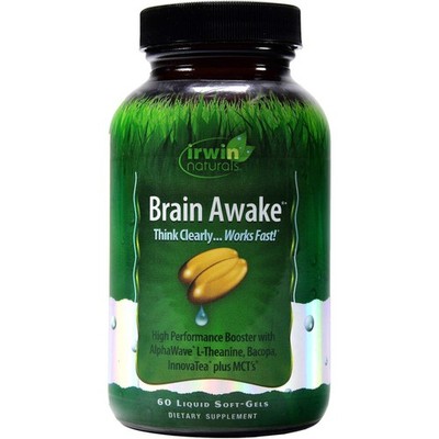 Irwin Naturals Brain Awake Enhanced Mental Performance- 60 Liquid Softgels