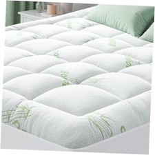 Mattress Topper Size - Bamboo-Viscose Mattress Topper, Mattress Pad King Green